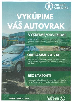 Vykúpime Váš autovrak