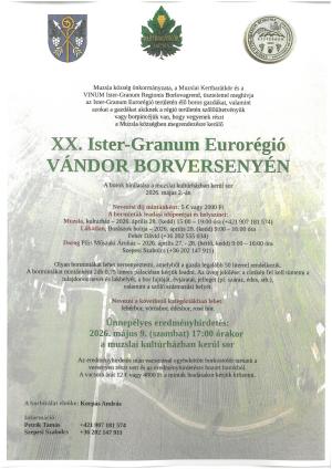 XX. Ister-Granum Eurorégió VÁNDOR BORVERSENY